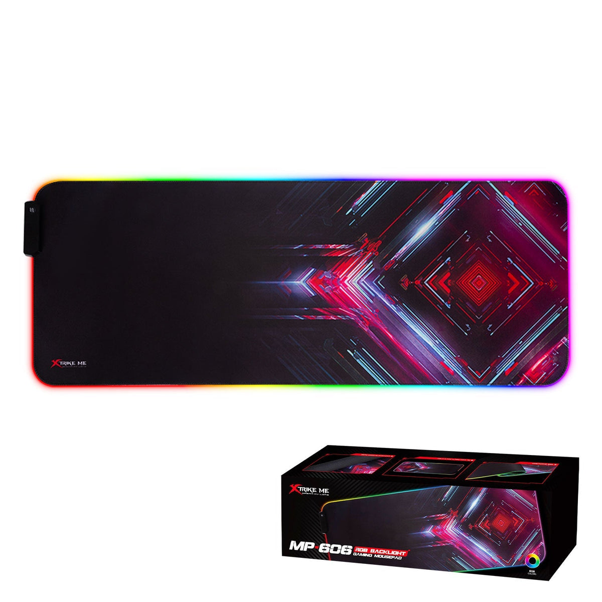 Xtrike Me MP-606 RGB Mouse Pad With 7-Color Lighting 800x300x3mm