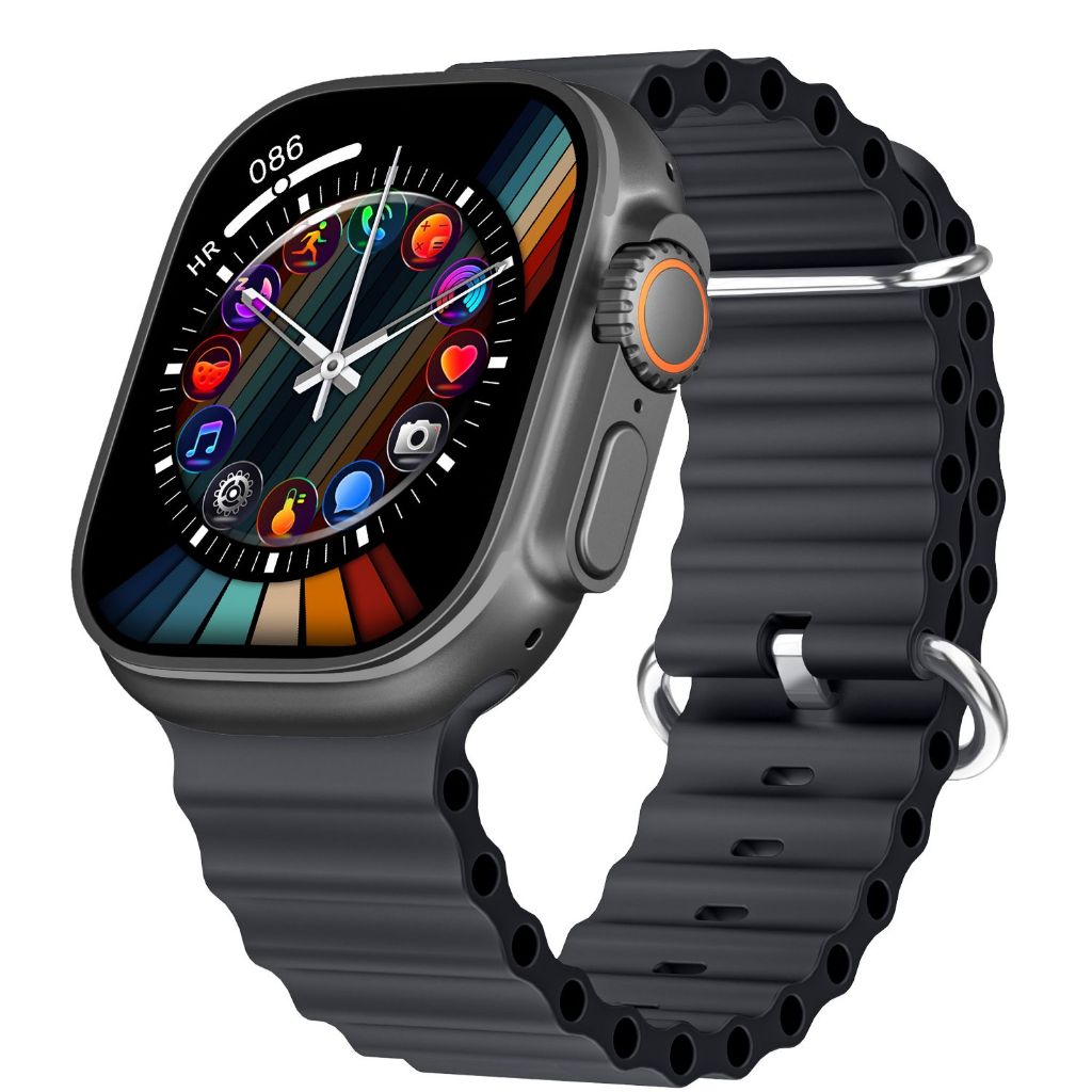HK10 Ultra 3 Smart Watch 2.02" AMOLED Display With AI Features, G-Sensor And 2 Straps
