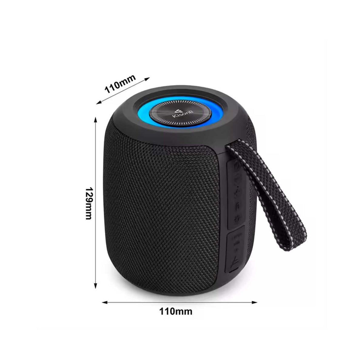 Kisonli Q26 10W RGB Bluetooth Speaker With FM, USB, TF Card And TWS
