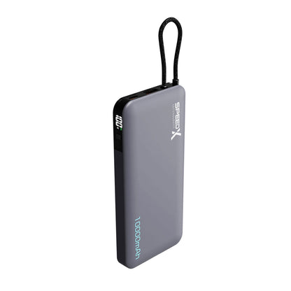 Speedx SP-S185 22.5W 10000mAh Super Fast Charging Power Bank With Built-In Cable