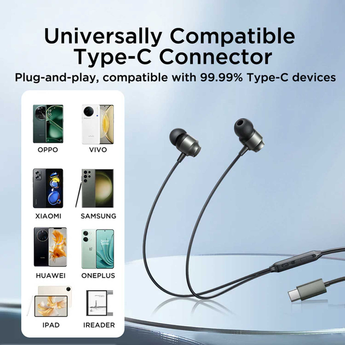 Joyroom EC06 Type-C Series In-Ear Metal Wired Earbuds (Black)