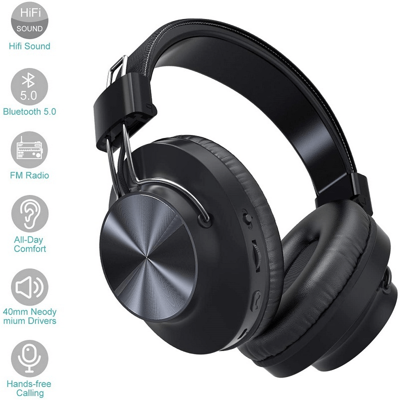 NIA S4000 Wireless And Wired Bluetooth Headset With FM Radio And App Control
