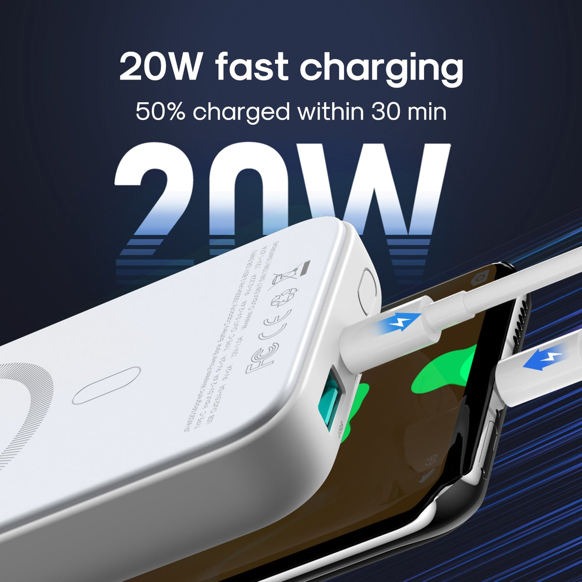 Joyroom JR-W020 20W Wireless Magnetic Power Bank 10000mAh