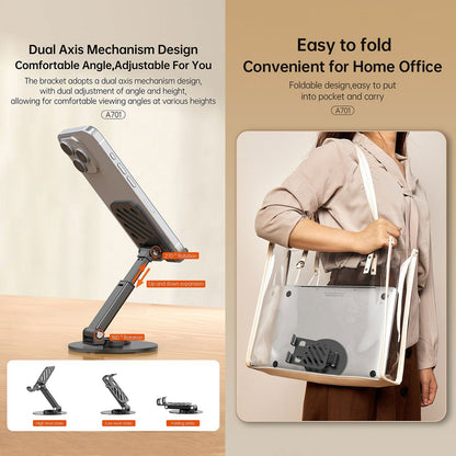 Aspor A701 Foldable Desktop Phone and Tablet Stand