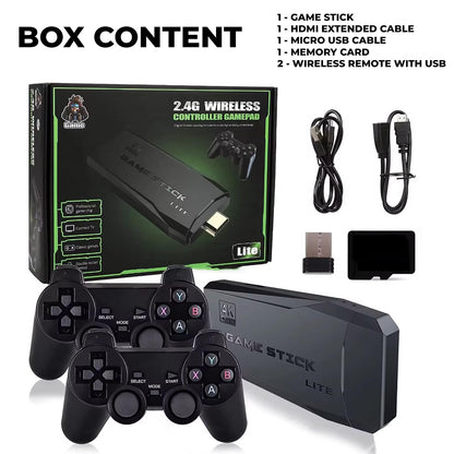 M8 4K Retro Game Stick With 64GB, Takken 3 And 20000+ Games, 2 Controllers