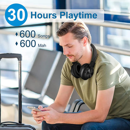 NIA S4000 Wireless And Wired Bluetooth Headset With FM Radio And App Control