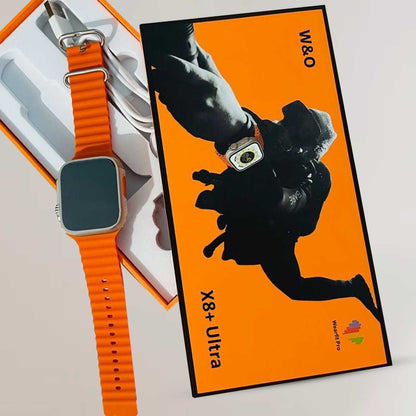 X8 Plus Ultra Smart Watch Series 8 2.08" NFC Always-On Display Wireless Charging 49mm
