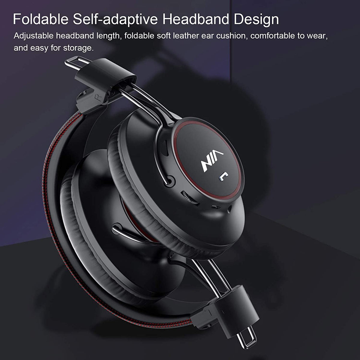 NIA S3000 Over-Ear Wireless Bluetooth Headphones With FM Radio And TF Card