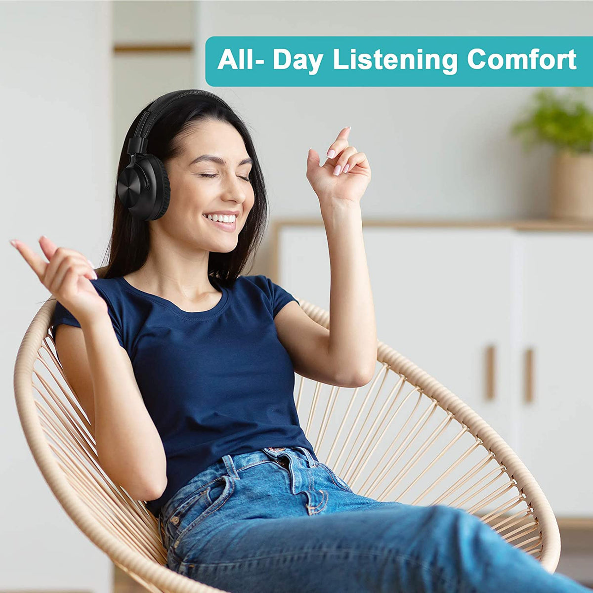 NIA S4000 Wireless And Wired Bluetooth Headset With FM Radio And App Control