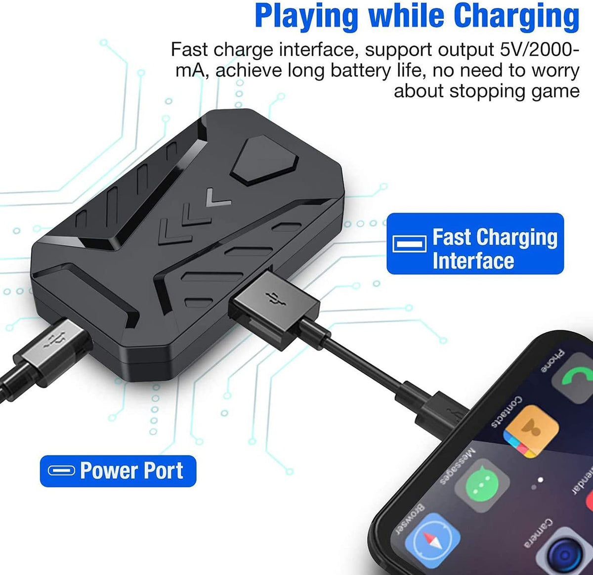Gaming Wireless Bluetooth 5-in-1 Combo Keyboard And Mouse For Mobile Gaming