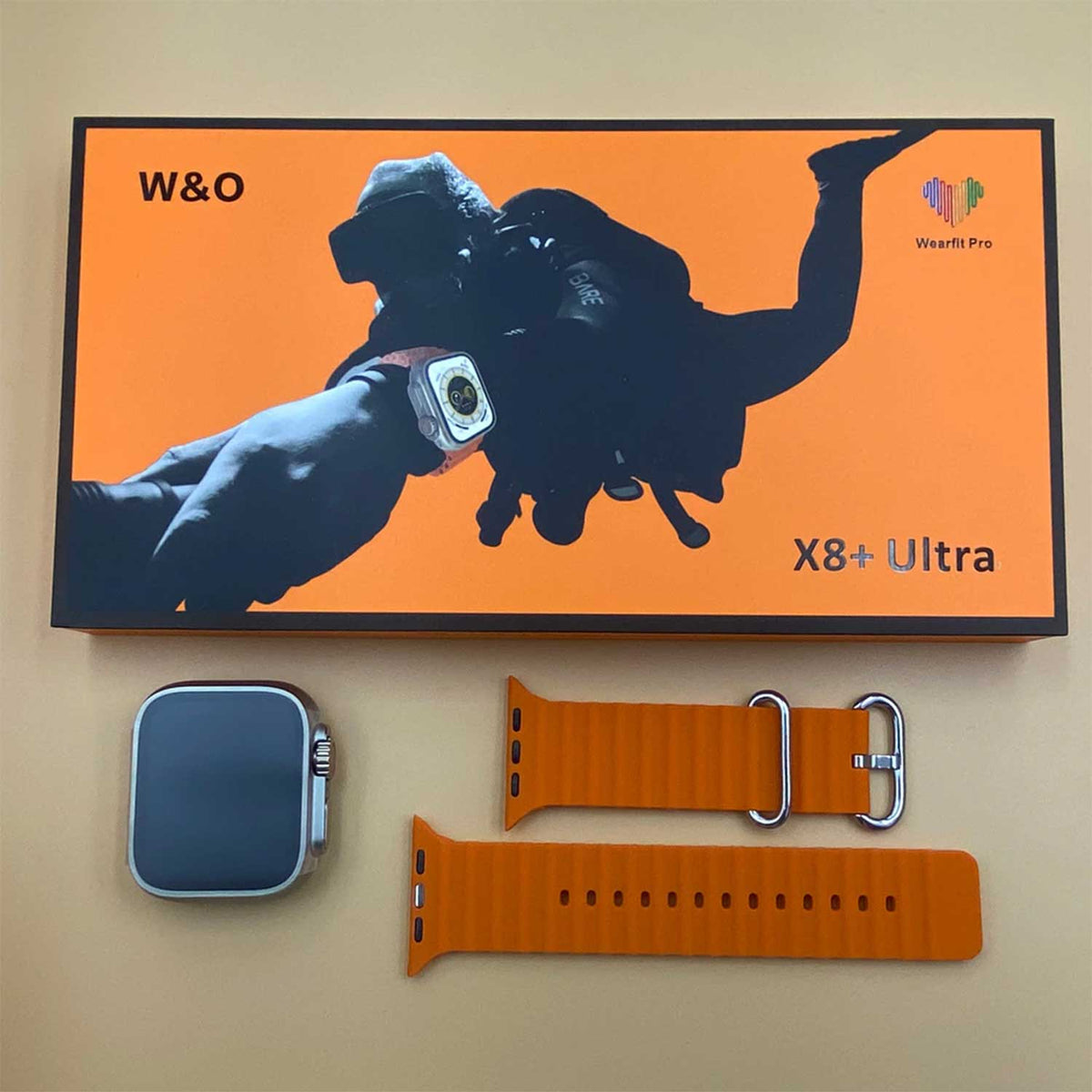 X8 Plus Ultra Smart Watch Series 8 2.08" NFC Always-On Display Wireless Charging 49mm