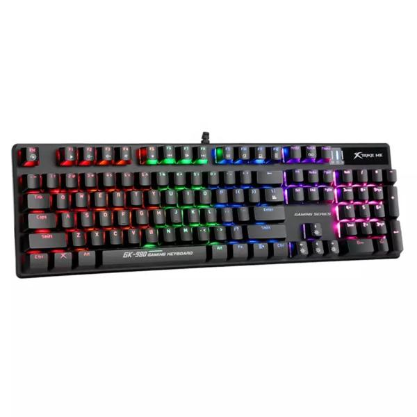 Xtrike Me GK-980 Wired Mechanical 104-Key Keyboard With Rainbow Backlighting