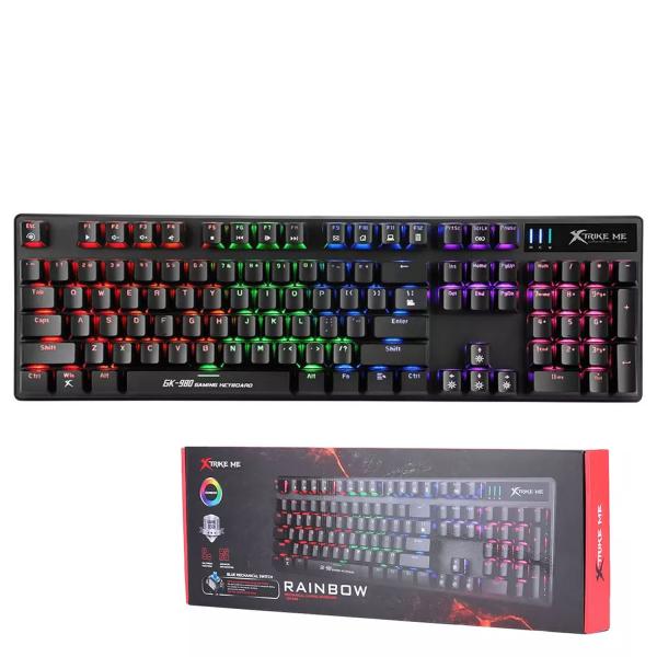 Xtrike Me GK-980 Wired Mechanical 104-Key Keyboard With Rainbow Backlighting
