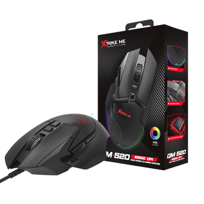 Xtrike Me GM520 8-Button RGB Wired Gaming Mouse 12800 DPI