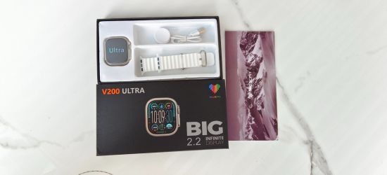 V200 Ultra 2.2" Large Screen IP68 Waterproof Sport Smart Watch With WearFit Pro App