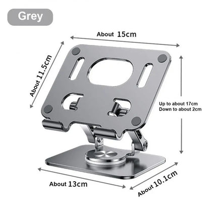 J18 Tablet Stand 360-Degree Rotating Foldable Aluminum Holder 15cm