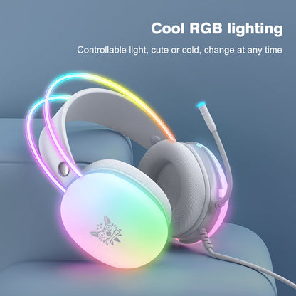ONIKUMA X25 Pro RGB Gaming Headset with Mic – 3.5mm, Stereo Surround