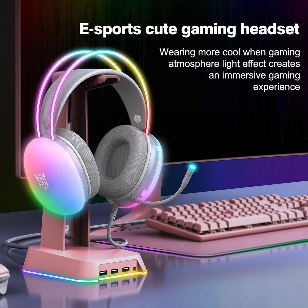 ONIKUMA X25 Pro RGB Gaming Headset with Mic – 3.5mm, Stereo Surround