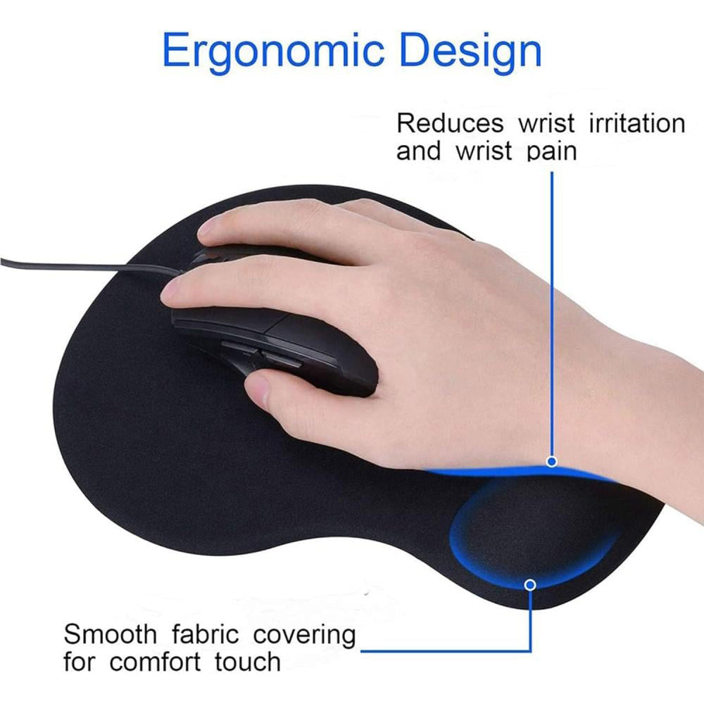 H18 Gel Mouse Pad With Wrist Rest
