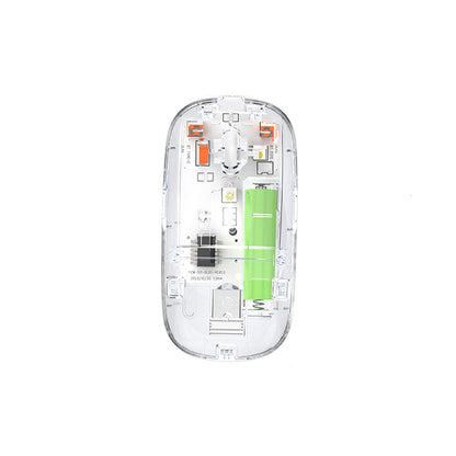 New Transparent Wireless + Bluetooth Dual-Mode Rechargeable Mouse