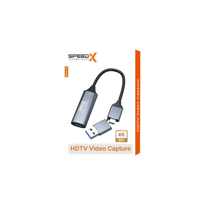 Speedx SP-VC07A 4K HDMI Video Capture Card (USB-A And Type-C 2-in-1)