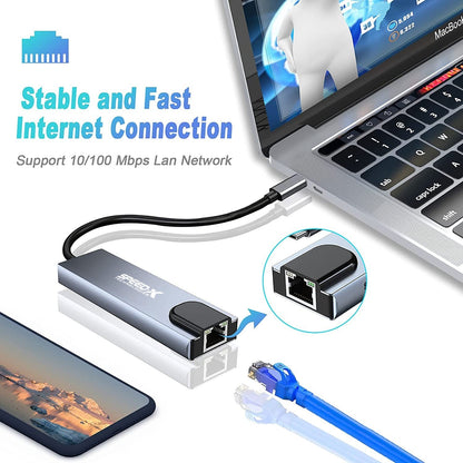Speed-X SP-TC501 5-in-1 Multi-Port Type-C 4K HDMI USB 3.0 Converter