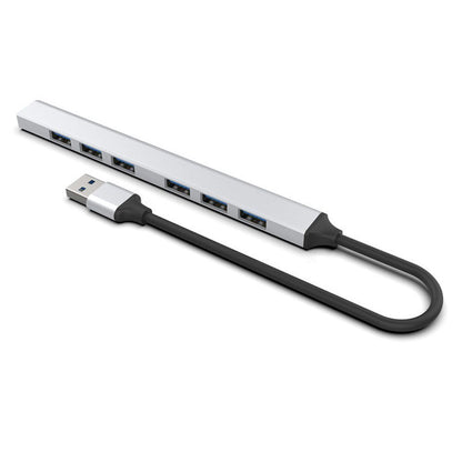 Speed-X 7 Port 2-in-1 USB 3.0 Ultra Slim Portable Hub – Aluminum Alloy