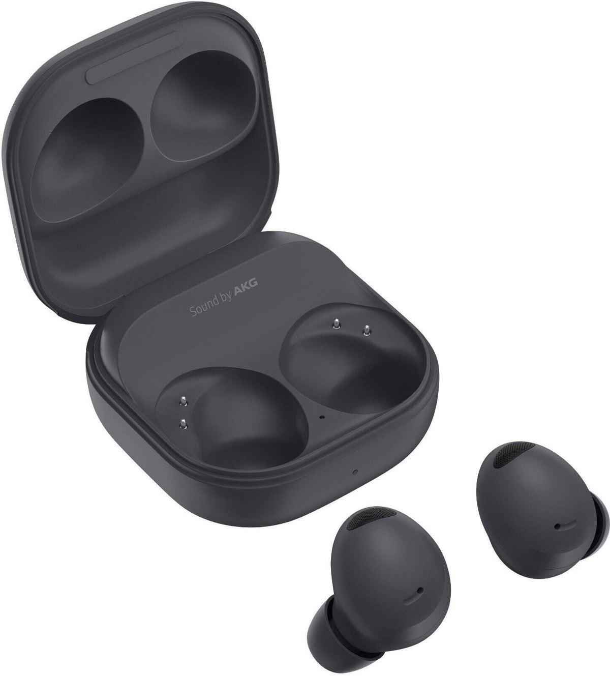 True wireless earbuds in graphite