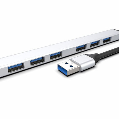 Speed-X 7 Port 2-in-1 USB 3.0 Ultra Slim Portable Hub – Aluminum Alloy